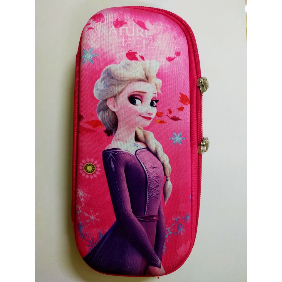 Hộp đựng bút cho bé siêu xinh hình công chúa elsa, Songoku , Pony, màu sắc đẹp ngăn ngăn chứa bút rộng rãi