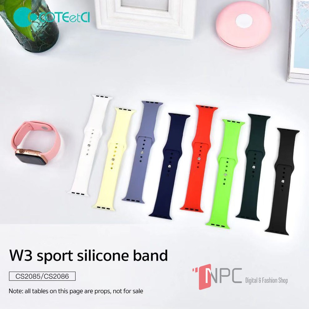 Dây Apple Watch Coteetci Chất Liệu Cao Su Mềm Mại Ôm Tay dành cho Apple Watch Series 5/4/3/2/1 kích thước 38/40/42/44