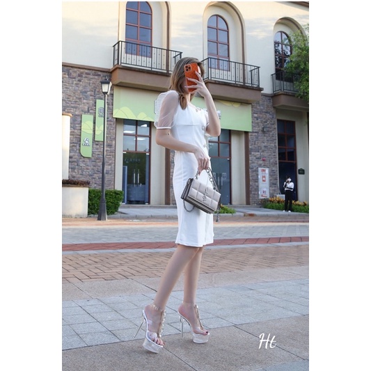 ❤️ Sangdal mika gắn đá siêu xinh, gót nhọn 15cm. Hàng quảng châu full box