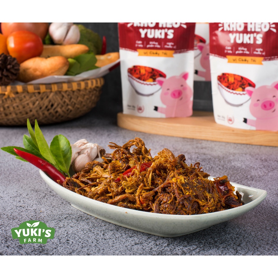 Khô Heo Cháy Tỏi 100g YUKI FARM - Thực Phẩm Sấy Khô Heo Khô Gà Ngon Giòn Chuẩn Vị - Đồ Ăn Vặt Việt Nam Chất Lượng Cao | BigBuy360 - bigbuy360.vn