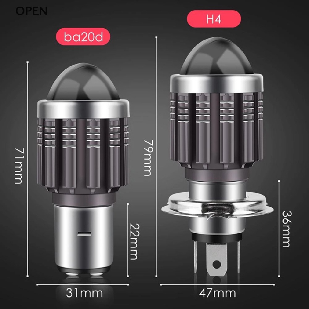 Đèn Pha LED 10000Lm H4 H6 BA20D 12V Chuyên Dụng Cho Xe Mô Tô