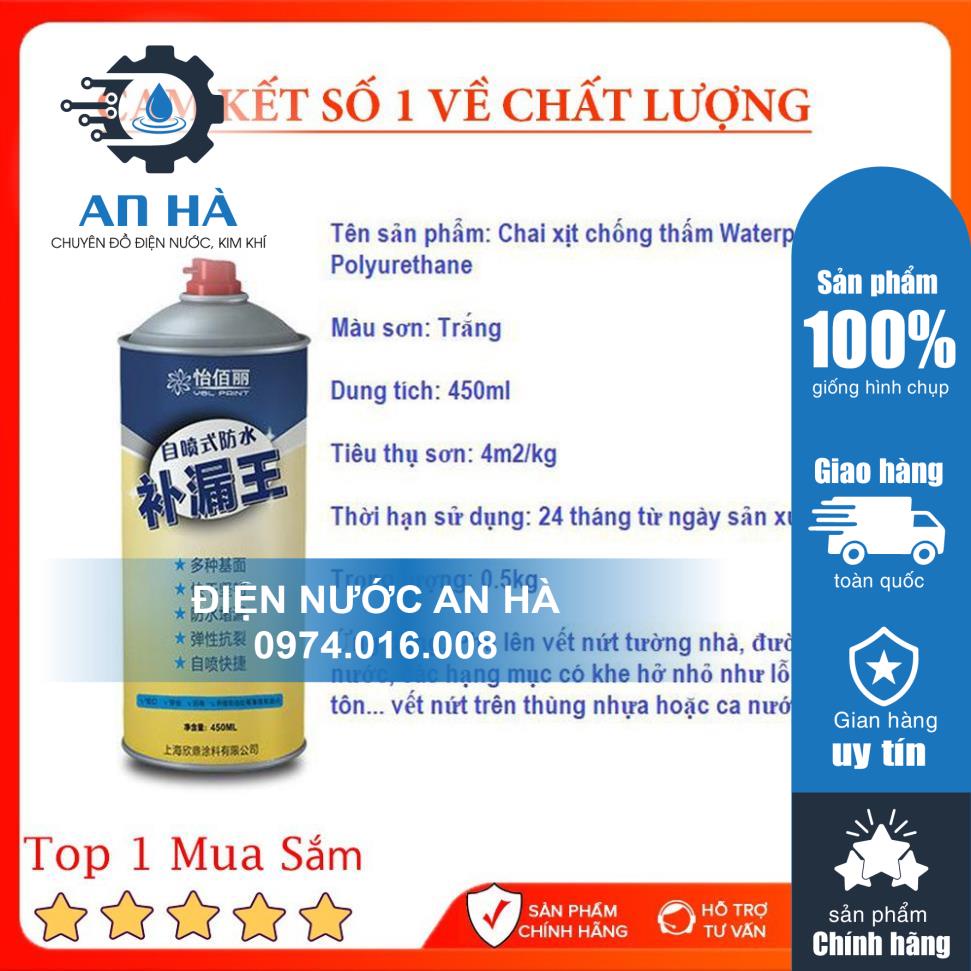 Chai dung dịch xịt chống dột - chống thấm nước - Bình xịt chống thấm, dột