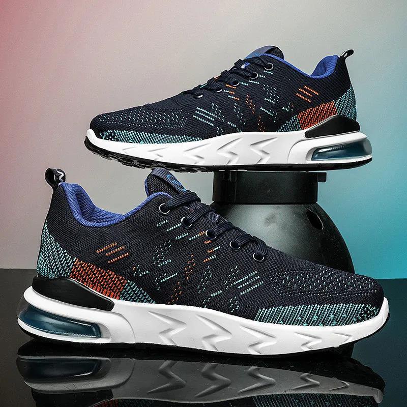 (Có 2 Màu) Giày sneaker nam đế đệm khí kẻ chấm bi siêu chất