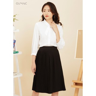 Chân váy dập ly GUMAC CV11939_DEN