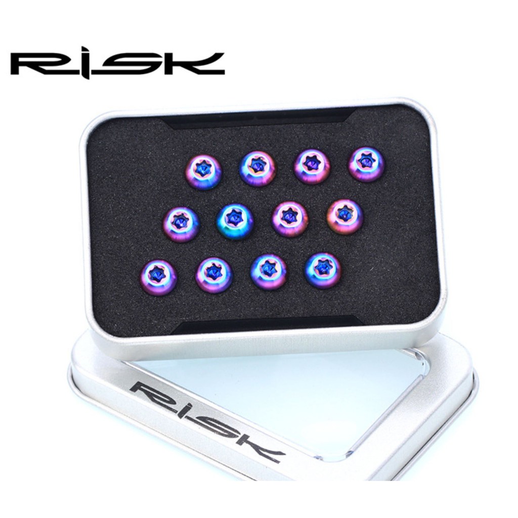 Bộ Ốc Dĩa Thắng Titanium Risk M5 X 10mm