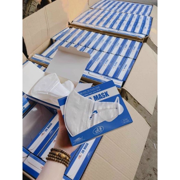 😍𝐊T 𝟑𝐃 𝐌𝐀𝐒𝐊 trắng trơn