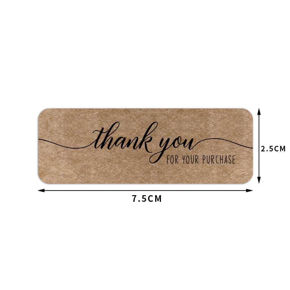 Cuộn 120 Miếng Dán In Chữ Thank you for your order