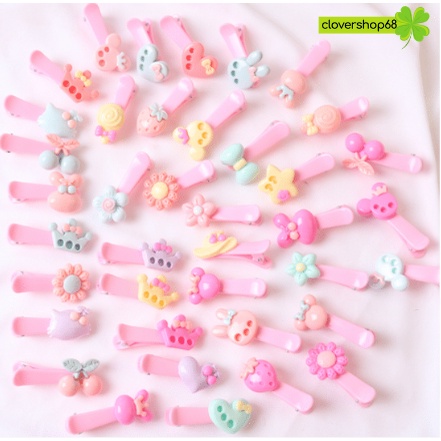Kẹp tóc mỏ vịt hoạt hình nhiều mẫu xinh cho bé   Clovershop68