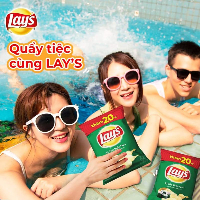 Snack Lays khoai tây 7 hương vị 🌟Gói + 15%🌟 Gói 63g | BigBuy360 - bigbuy360.vn