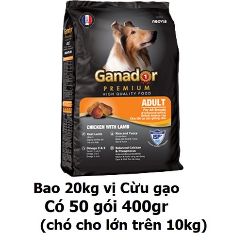 (Bao 20kg) Thức ăn cho chó hạt KEOS Novopet Smartheart Classic  Apro Fib Ganador (5 loại)