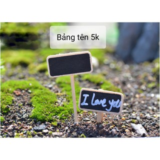 Bảng Đen, Bảng Kẹp Phụ Kiện Tiểu Cảnh Trang Trí Terrarium, Chậu Cây Mini