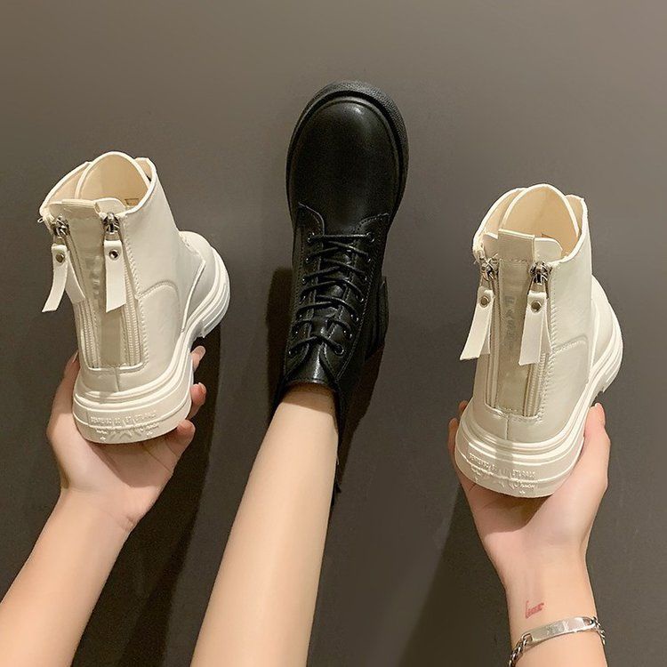 Giày Boot Martin Phối Lưới Mỏng Thoáng Khí Mẫu Mới 2022 Thời Trang Xuân Hè Cho Nữ