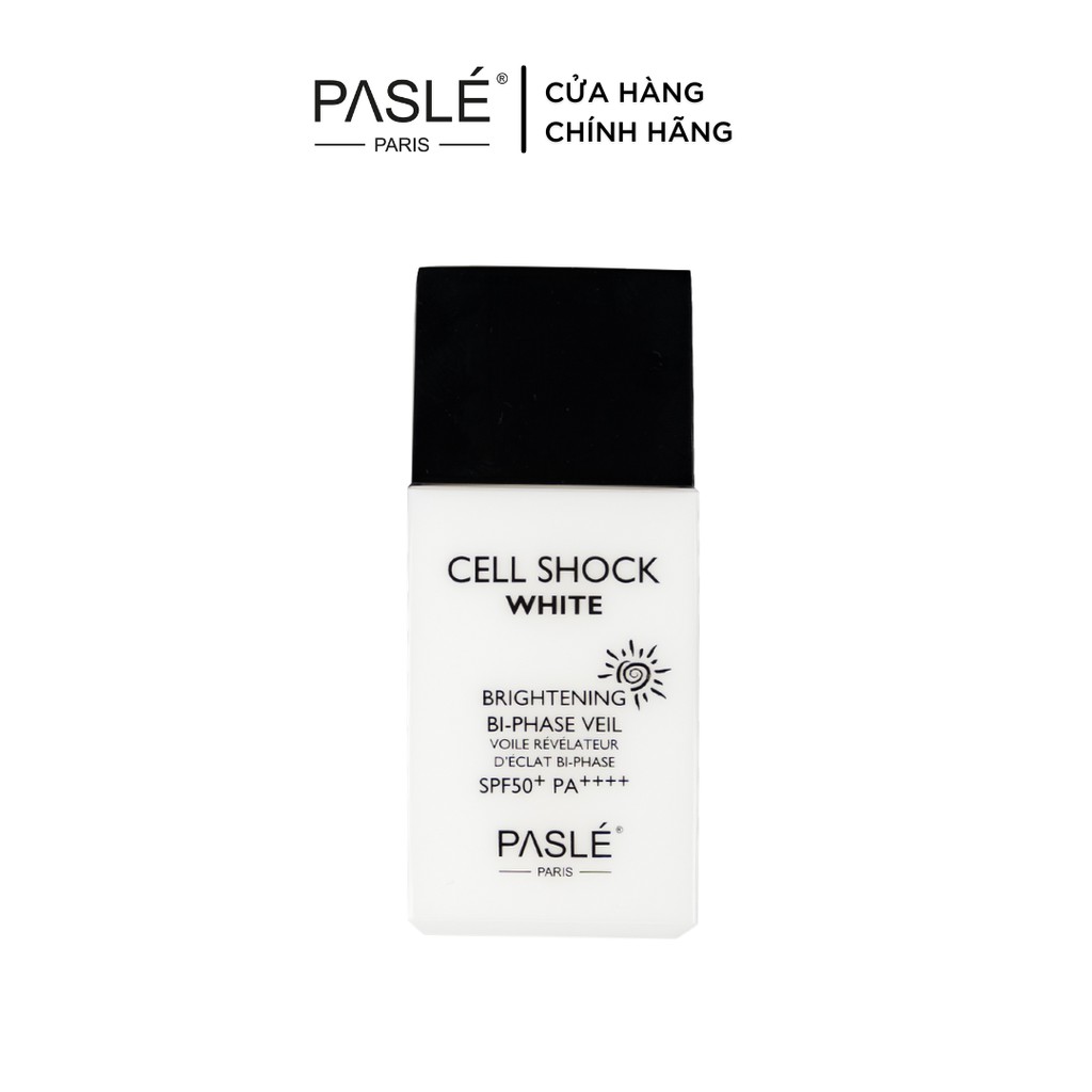 Kem Chống Nắng Dạng Nhũ Tương CELL SHOCK WHITE CREAM PASLÉ Chống Oxy Hóa [SPF50+, PA++++] - 50ml/lọ