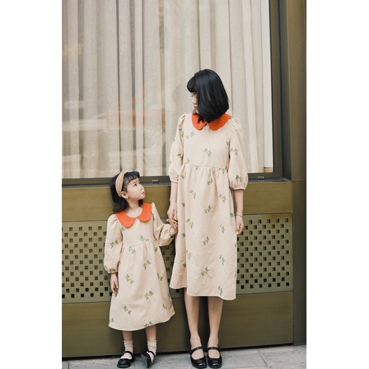 Váy Babydoll Hoa Thêu Nổi Mẹ & Bé (Có bán riêng ) | BigBuy360 - bigbuy360.vn