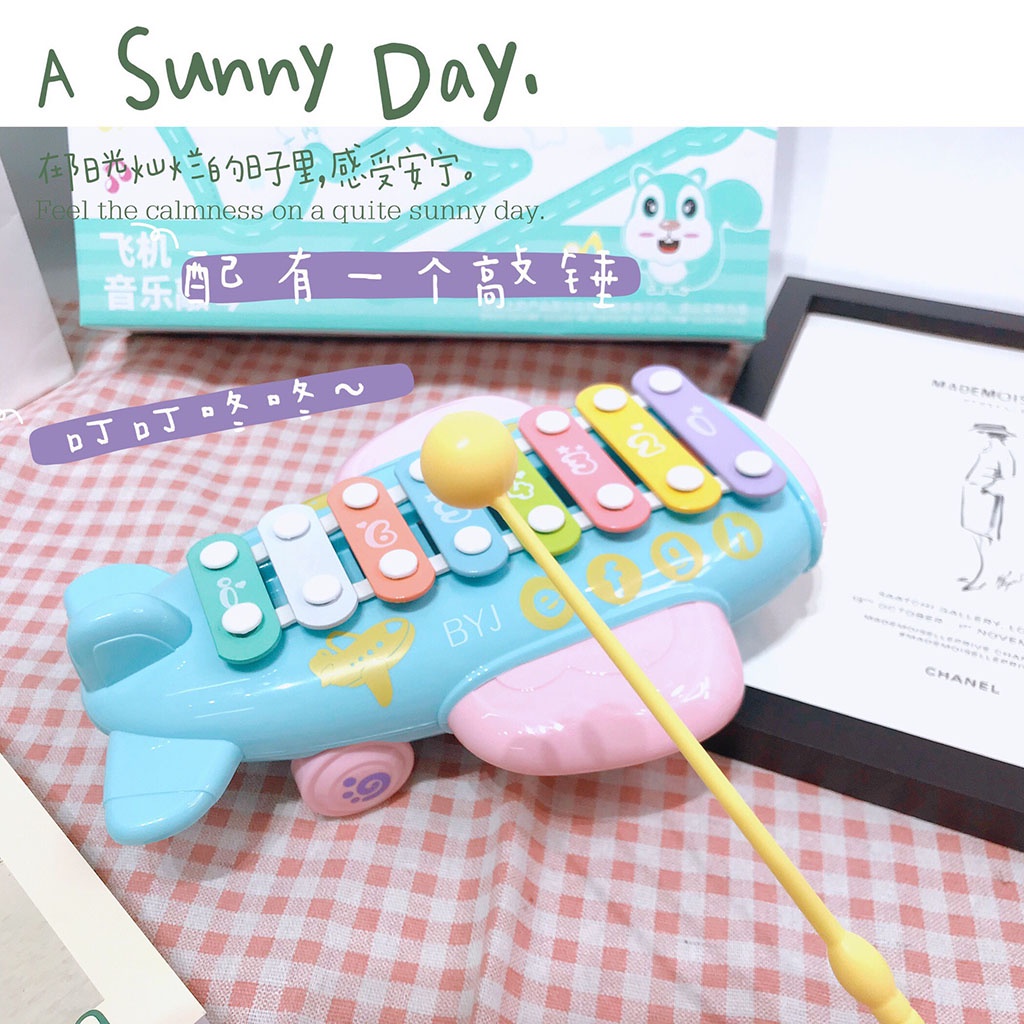 Đàn gõ Xylophone 8 thanh, thiết kế 2 trong 1 độc đáo cho bé_SP9
