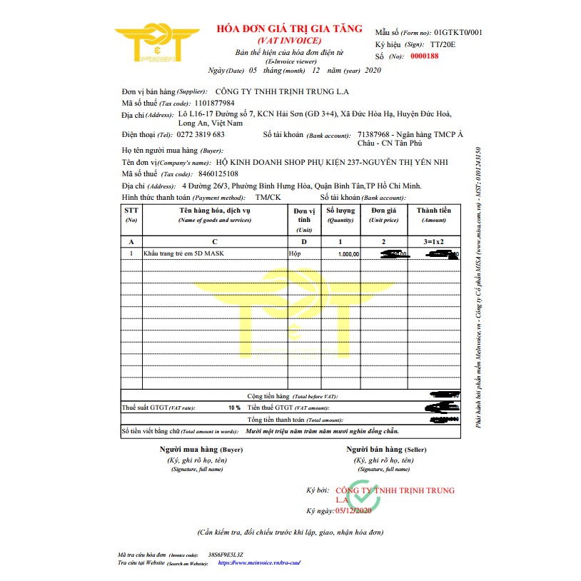 Khẩu trang 3 lớp 1 hộp 10 cái Biden vải sms cao cấp cho bé hàng công ty Cửu Long | WebRaoVat - webraovat.net.vn