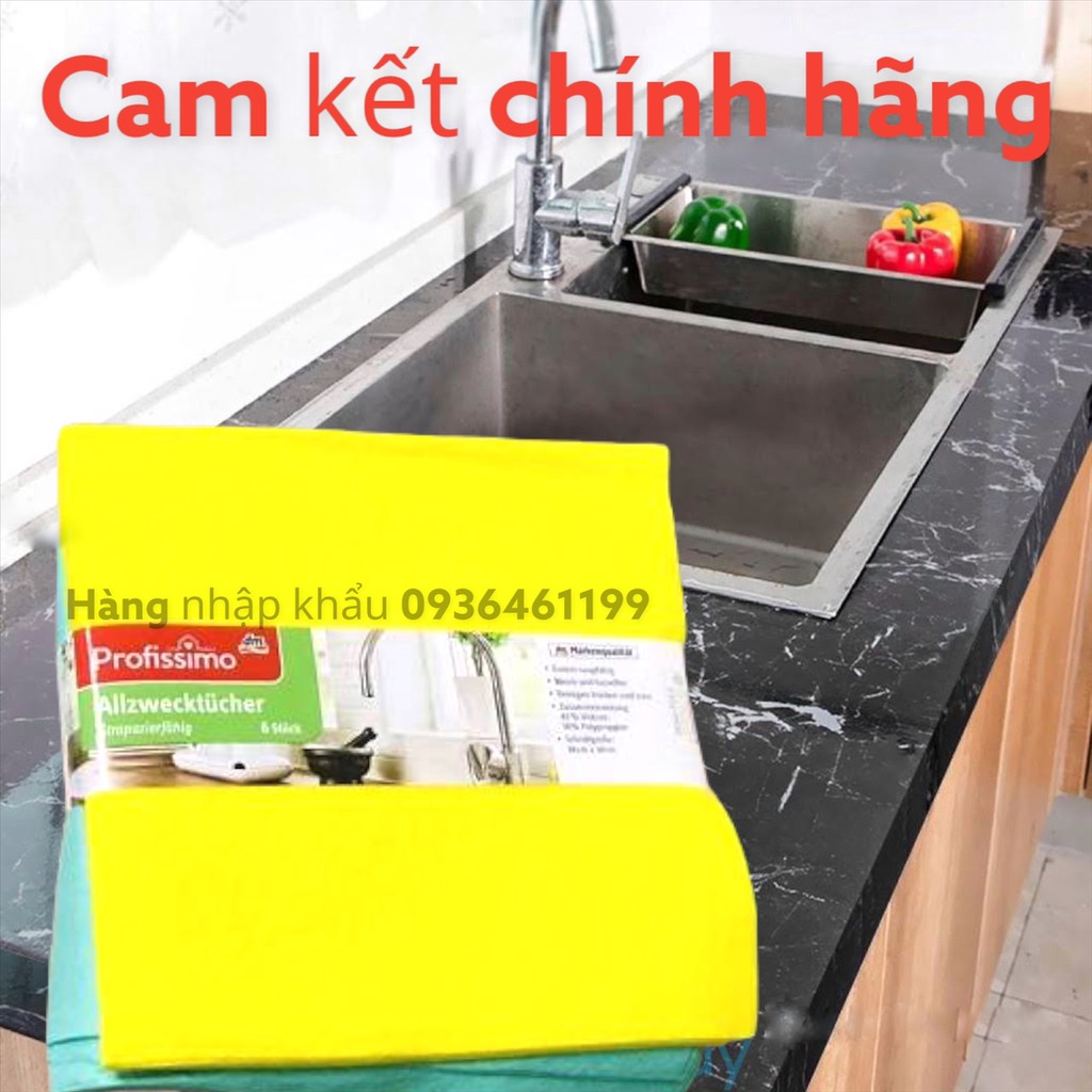 1 lốc 6 Khăn lau đa năng hàng Đức Đủ màu