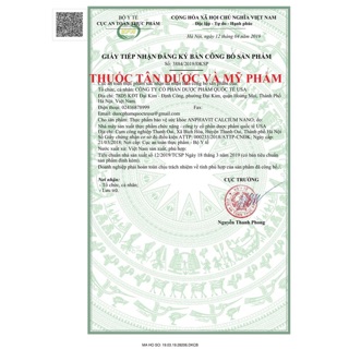 ALPHAVIT CALCIUM NANO HỘP 20 ống