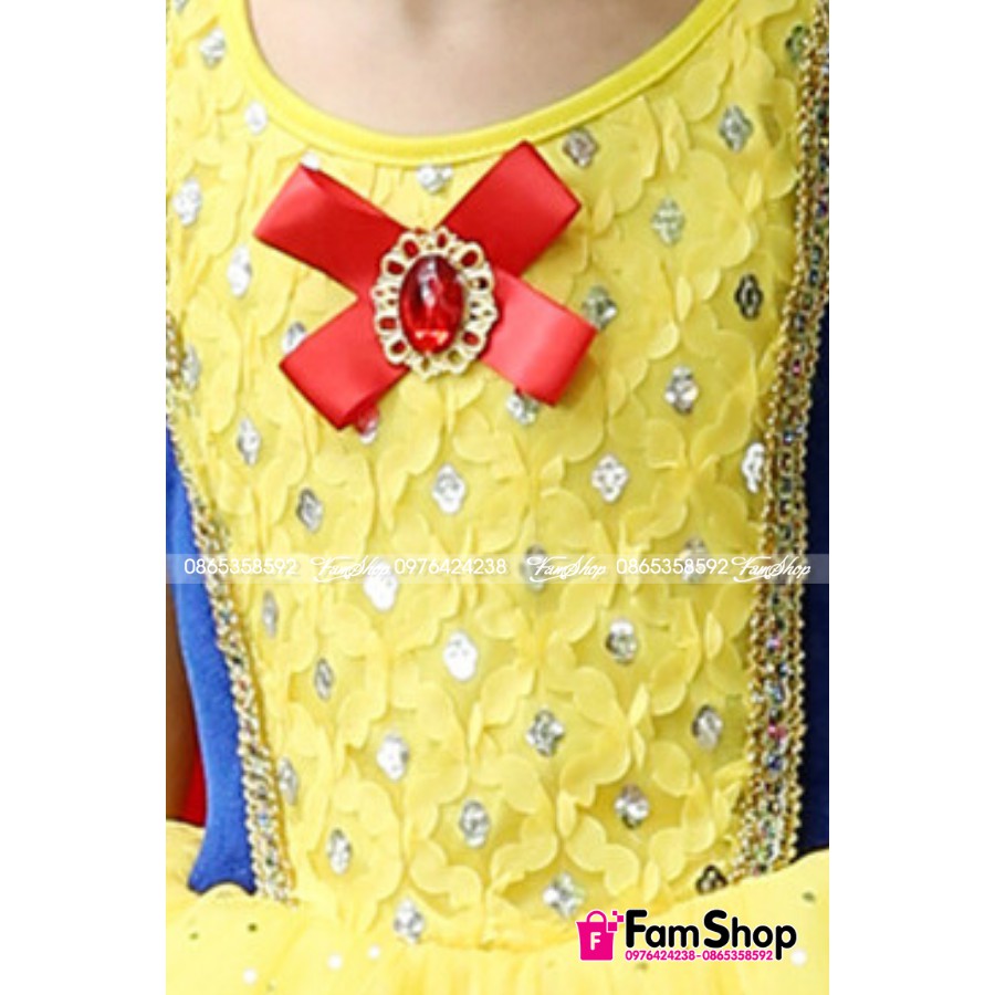 Váy đầm công chúa Bạch Tuyết cực xinh cho bé có sẵn 3 - 10 tuổi