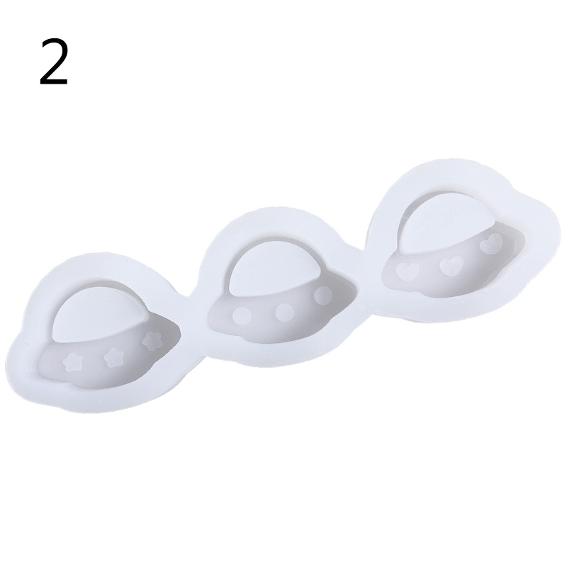 Khuôn Silicone Làm Móc Khóa / Trang Sức Thủ Công Hình Tàu Không Gian