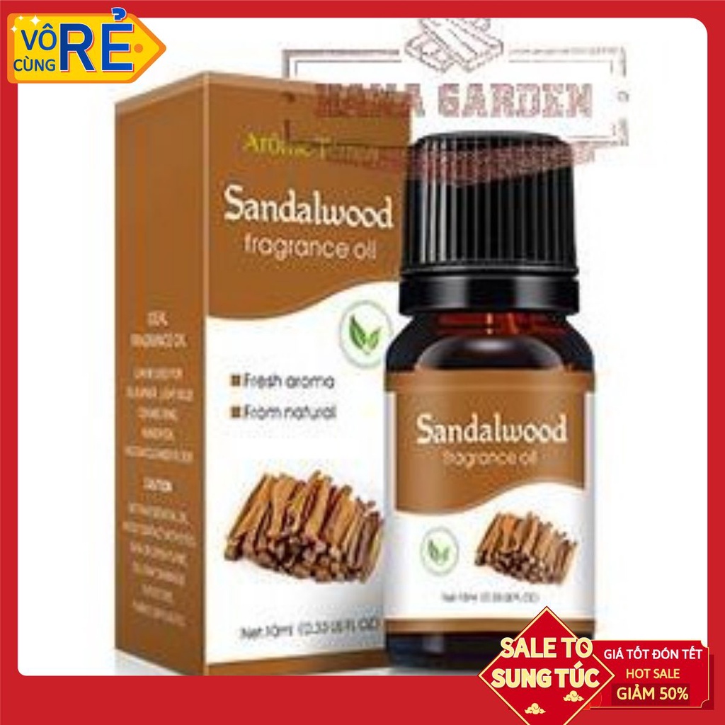 Tinh dầu Gỗ đàn hương( Sandawood Oil ) HOT SALEgiúp thơm phòng, thiên nhiên nguyên chất, đuổi muỗi, thư giãn 10ml