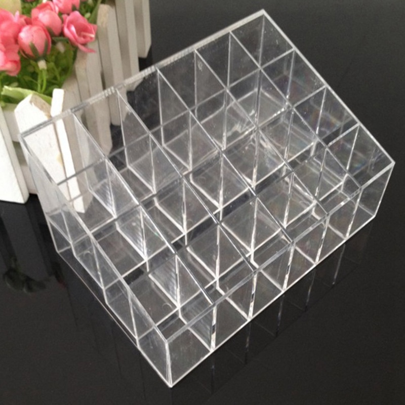 Hộp Đựng Mỹ Phẩm 24 Ngăn Trong Suốt Tiện Dụng