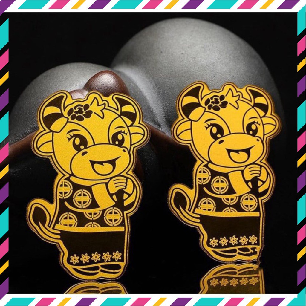 TRÂU MẠ VÀNG THẦN TÀI MAY MẮN- DÁN ĐIỆN THOẠI-ĐỂ VÍ siêu xinh | BigBuy360 - bigbuy360.vn