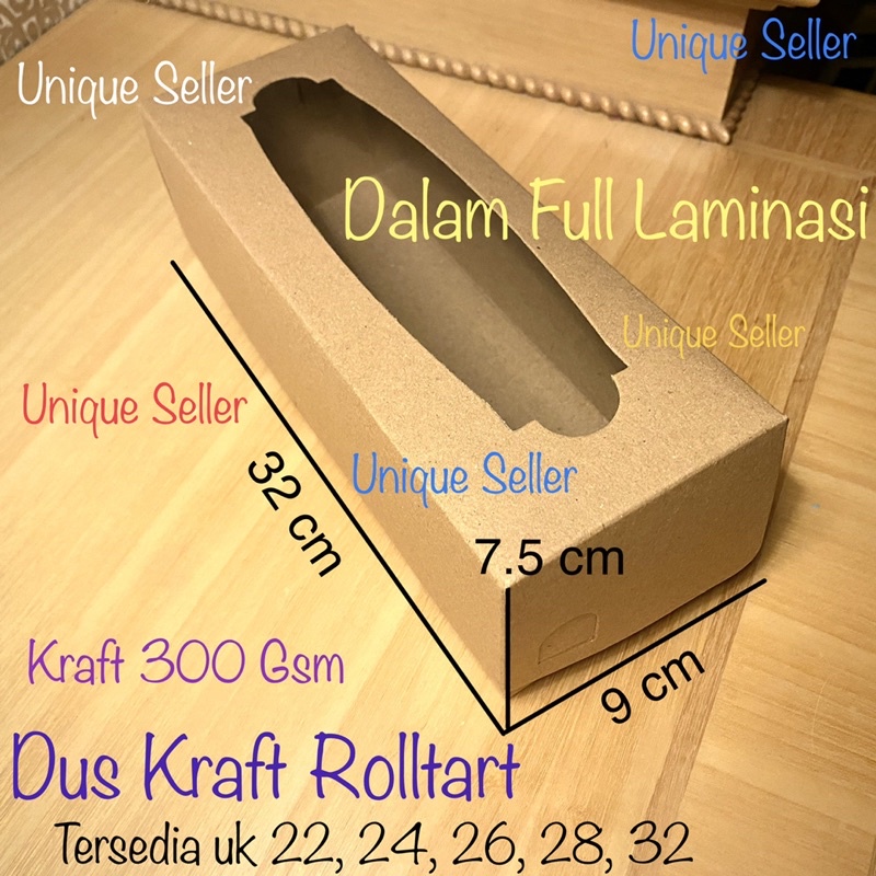 Set 10 Hộp Đựng Bánh Tart 32X9X7.5X7.5X9X9X7.5X7.5X7.5X9X9X7.5X9X9X9X 7.5 x Cuộn Bằng Giấy Kraft