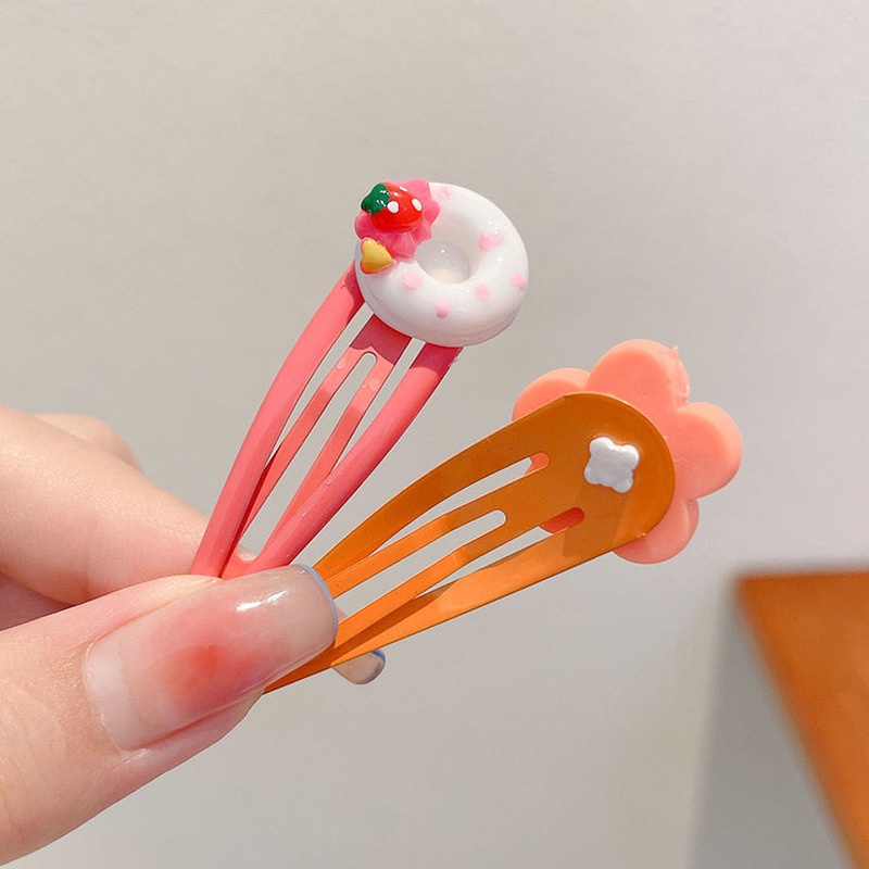 Bộ 10 Kẹp Tóc Kiểu Hoạt Hình Đáng Yêu Thời Trang Hàn Quốc Cho Bé Gái