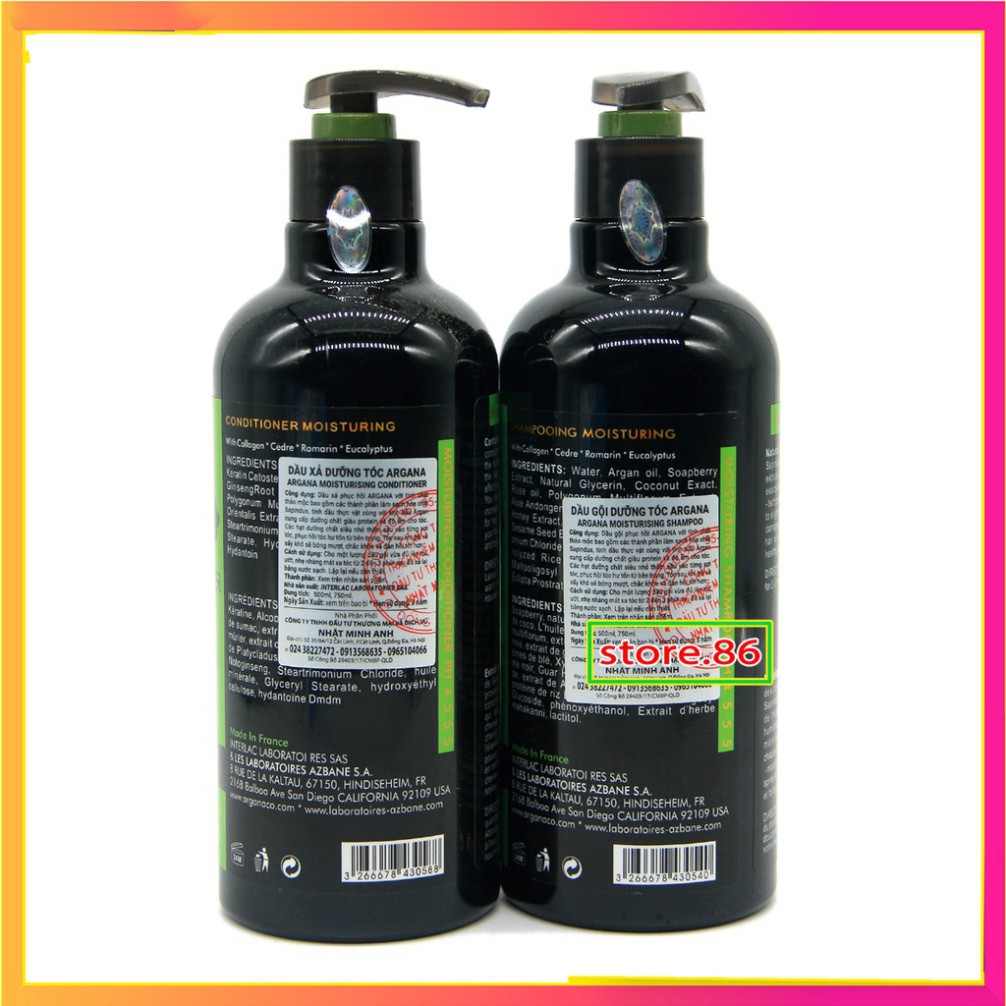 [💥HÀNG CHUẨN CÔNG TY ] CẶP DẦU GỘI DẦU XẢ PHỤC HỒI TÓC Argana Oil Moisturing 500ML | BigBuy360 - bigbuy360.vn