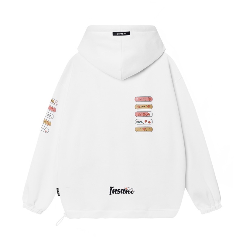 [Áo Hoodie Insane®] Lovely Hoodie - White | BigBuy360 - bigbuy360.vn