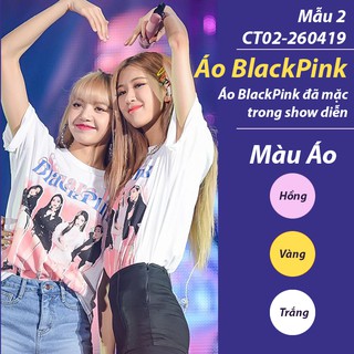 CT04-260419 ÁO THUN  nữ mẫu 2 mockup Lisa và Rose