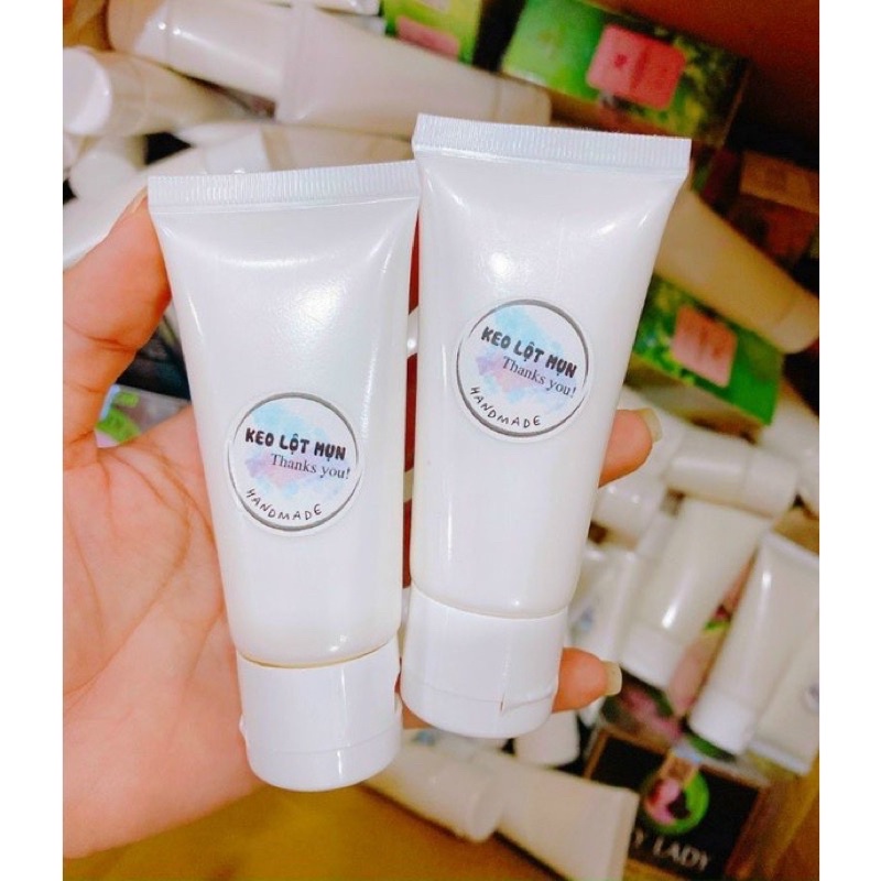 Gel Lột Mụn Đầu Đen Handmade, Keo Lột Mụn Cám Làm Sạch Sâu Hỗ Trợ Giảm Mụn Cho Vùng Mũi