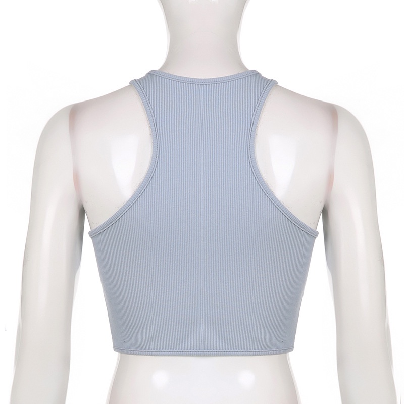 Áo Croptop Màu Trơn Thời Trang Mùa Hè Cá Tính Cho Nữ Y0408