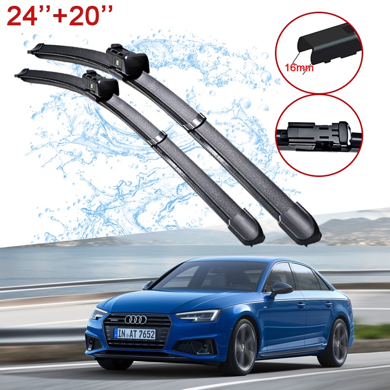 Cần gạt nước phía trước cho xe hơi Audi A4 B8 B9 2008~2019 2009 2010 2015 2016 2017 2018