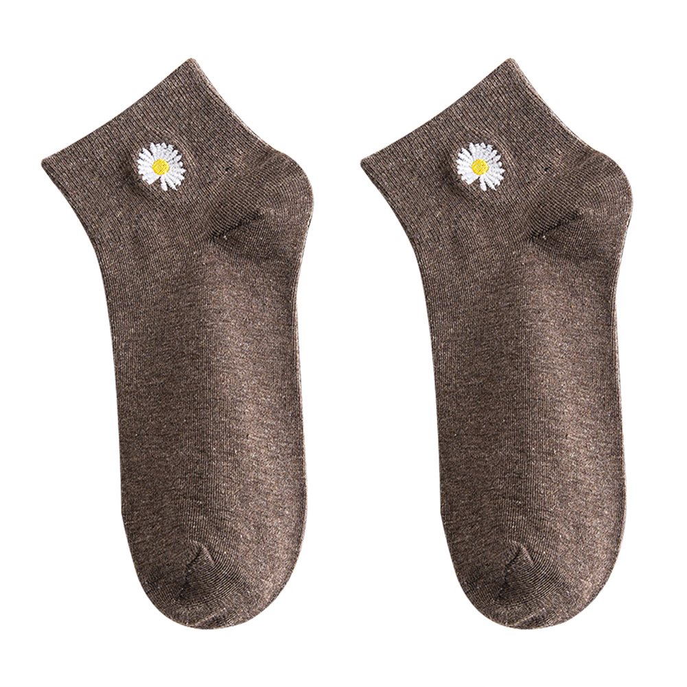 Vớ Cotton Mỏng Họa Tiết Hoa Cúc Đáng Yêu Cho Nữ Jp5