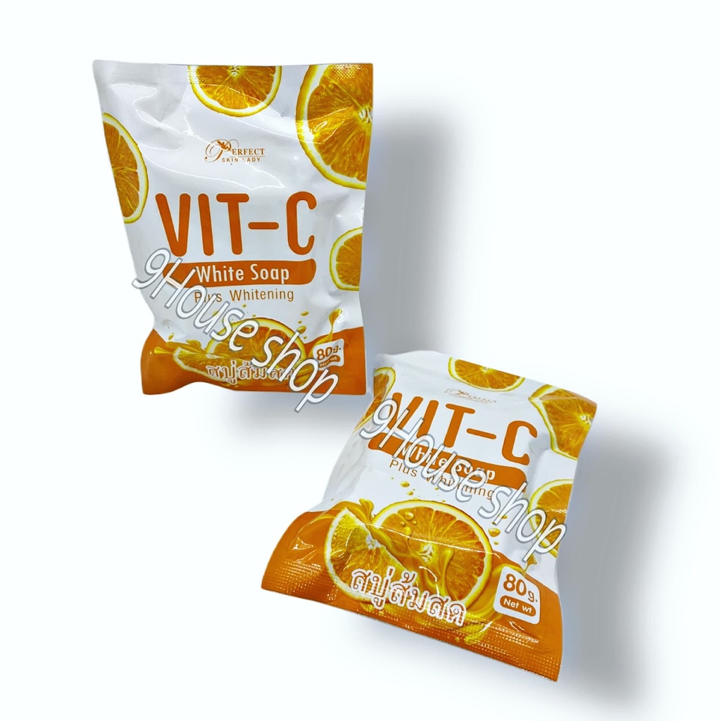 (Perfect Skin Lady) 01 Xà Phòng Trắng Da+ TRÁI CAM Vit-C Thái Lan 80gram