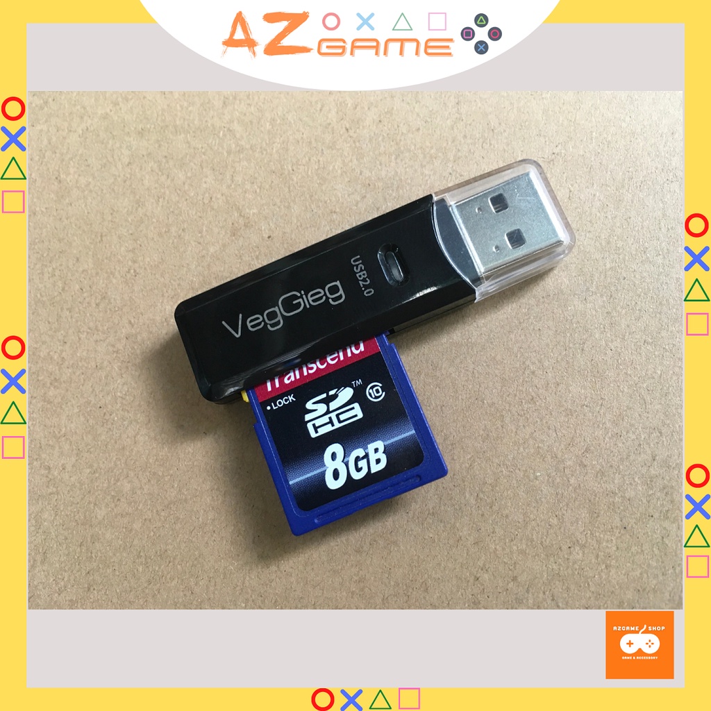 Đầu Đọc Thẻ Nhớ SD MicroSD Cho PSP DSi 3DS PS Vita