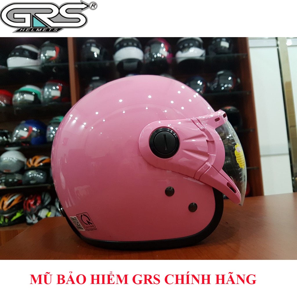 Nón bảo hiểm 3/4 có kính GRS A368k
