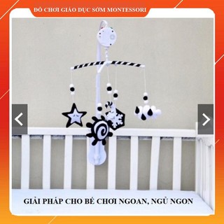 [RẺ NHẤT SHOPEE] Treo Nôi Đen Trắng Khung J -  Đồ Chơi giáo Dục Sớm Montessori (Dành cho Trẻ Sơ Sinh)