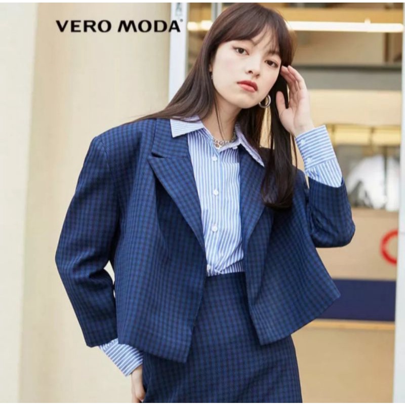 Chân váy bút chì kẻ caro, chân váy công sở Vero Moda