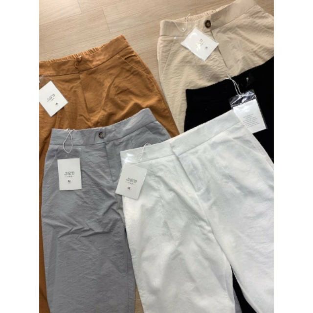 Quần baggy nữ chất đũi khuy cao cấp kèm ảnh thật GT 1