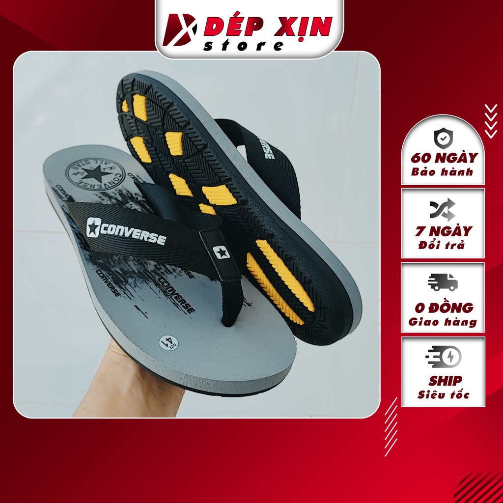Dép Xỏ Ngón Thái Lan Cao Cấp Nam Nữ Màu Xám Quai Vải Đế Êm Siêu Bền
