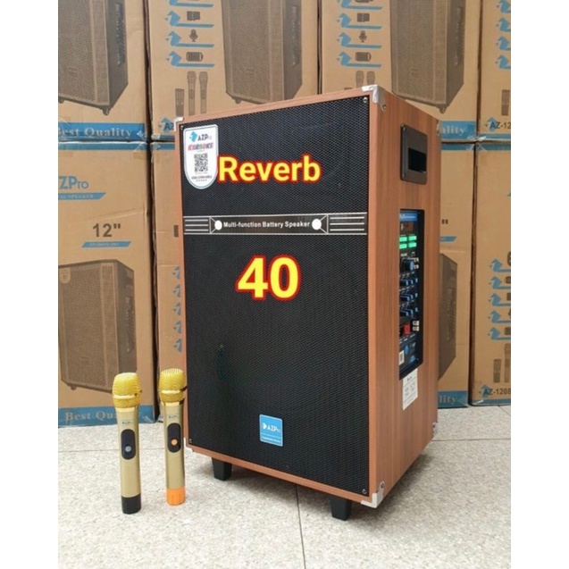 Loa Kéo Azpro AZ 16A Bass 4 Tấc-3 Đường Tiếng Phiên Bản 2022-Tặng Kèm 2 Micro Karaoke