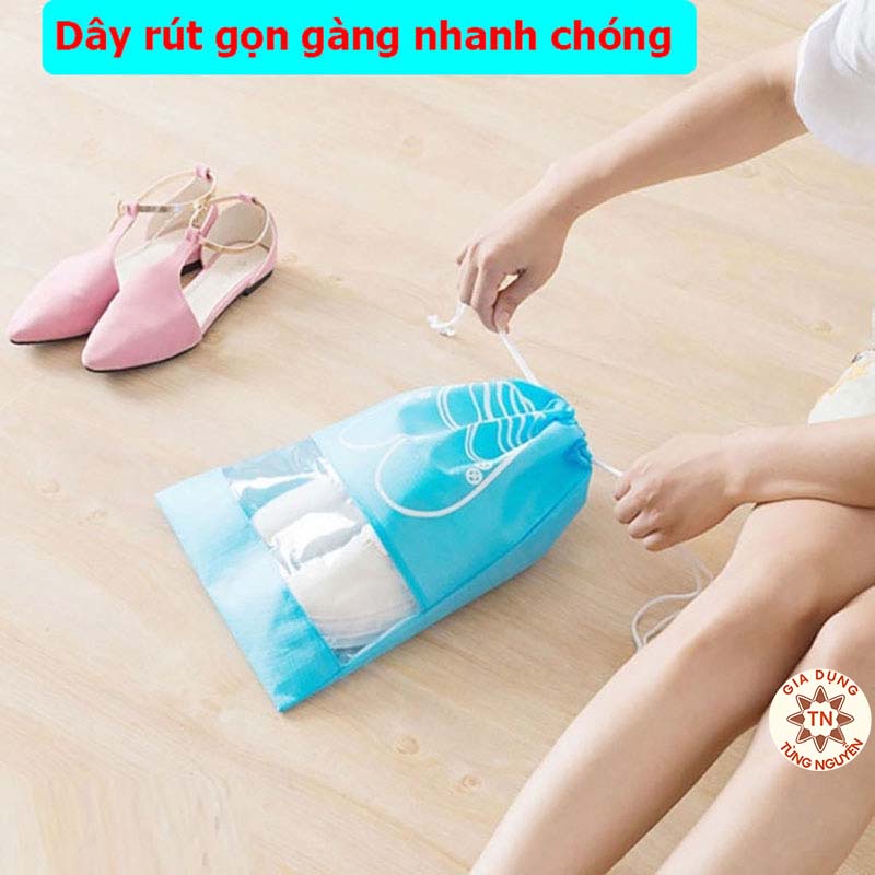 TÚI ĐỰNG GIÀY CHỐNG BỤI BẨN CÓ HOẠ TIẾT PHÙ HỢP ĐI DU LỊCH [TÚI ĐỰNG GIẦY]