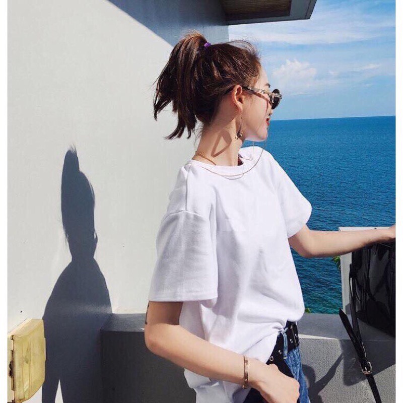 Áo thun dư Hàn mindbrigt nam nữ chất cotton dày mát | BigBuy360 - bigbuy360.vn
