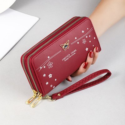 Ví nữ dài cầm tay NEW-0029 kiểu dáng 2 khóa kéo tiện dụng chất liệu da cao cấp bền đẹp