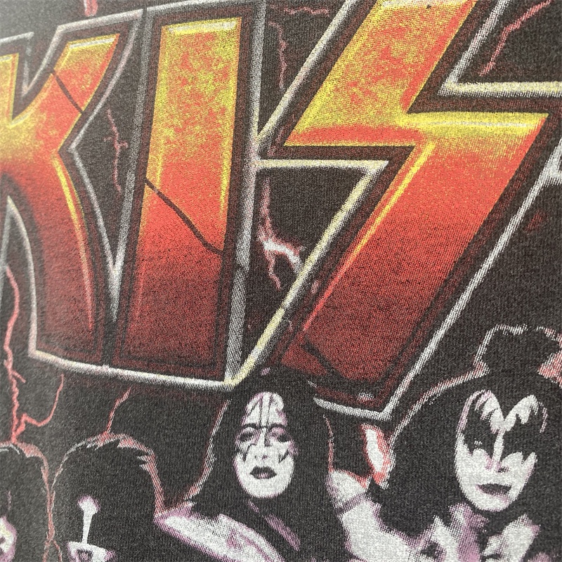 Áo Thun Tay Ngắn In Họa Tiết Ban Nhạc rock Kiss heavy metal Cá Tính Chất Lượng Cao Thoải Mái Dễ Giặt