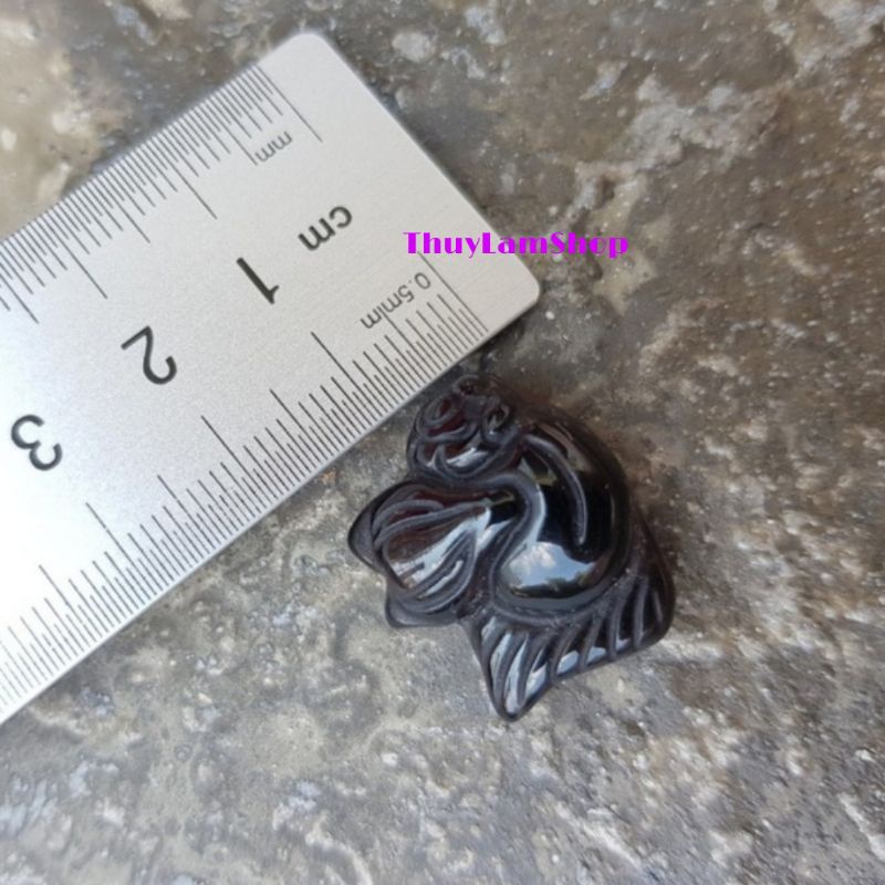 Vòng cổ hồ ly cửu vĩ  đá T.A đen, tóc đen may mắn tình duyên hạnh phúc lứa đôi