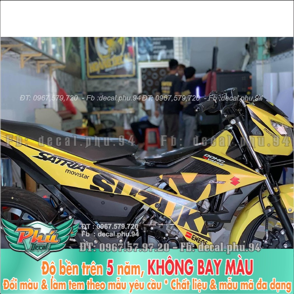 Tem Rời Satria Movistarr vàng đen (K) -1